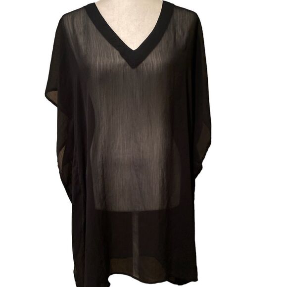 Merona Black Swimsuit Coverup - Picture 1 of 10
